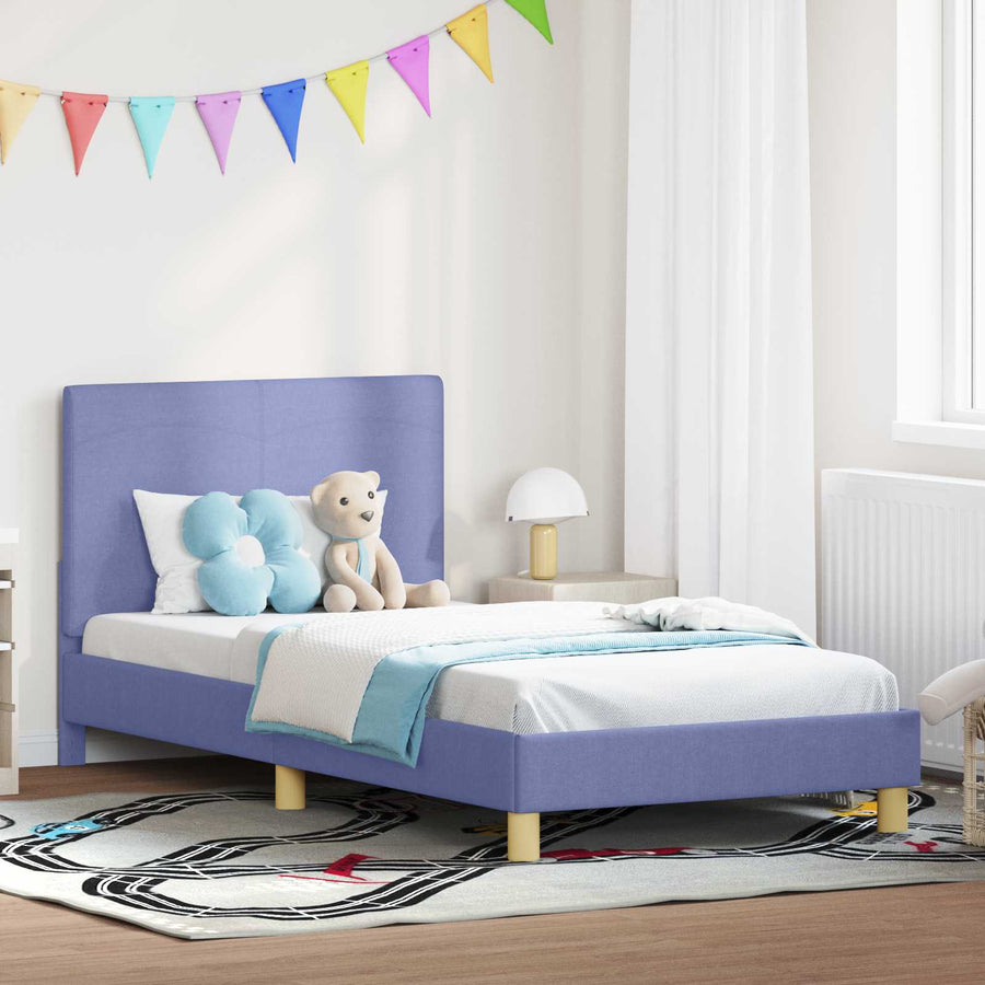 Bedframe voor kinderen met hoofdbord Jeans Blauw 90 x 190 cm