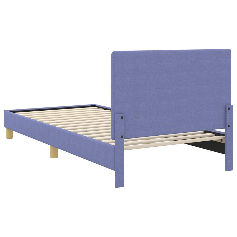 Bedframe voor kinderen met hoofdbord Jeans Blauw 90 x 190 cm