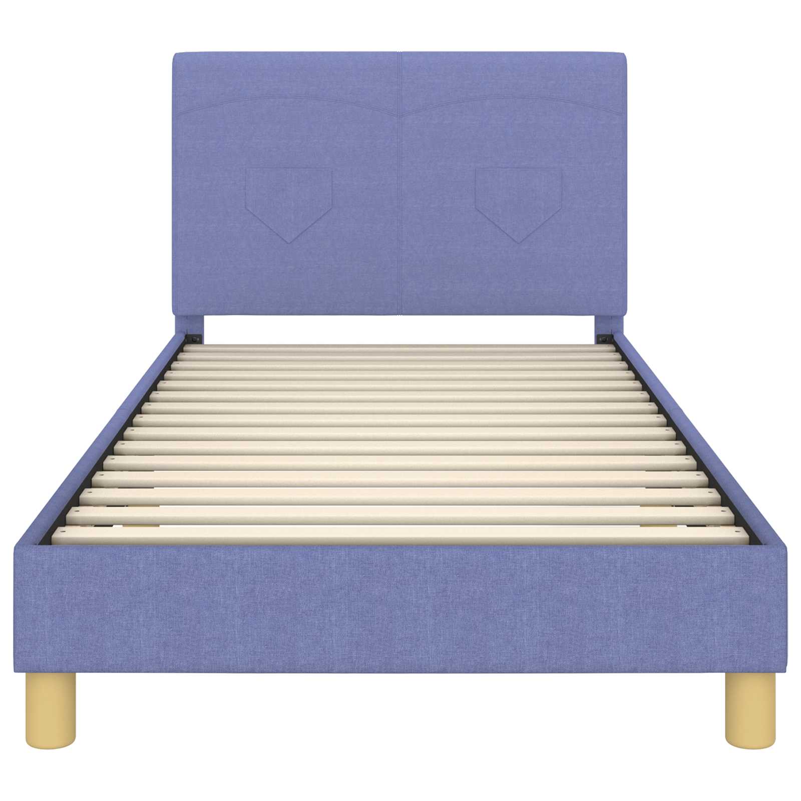 Bedframe voor kinderen met hoofdbord Jeans Blauw 90 x 190 cm