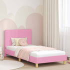 Kinderbedframe 90x200 cm roze stof