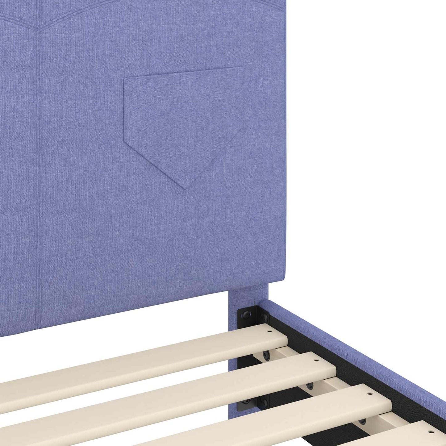 Bedframe voor kinderen met hoofdbord Jeans Blauw 90 x 200 cm