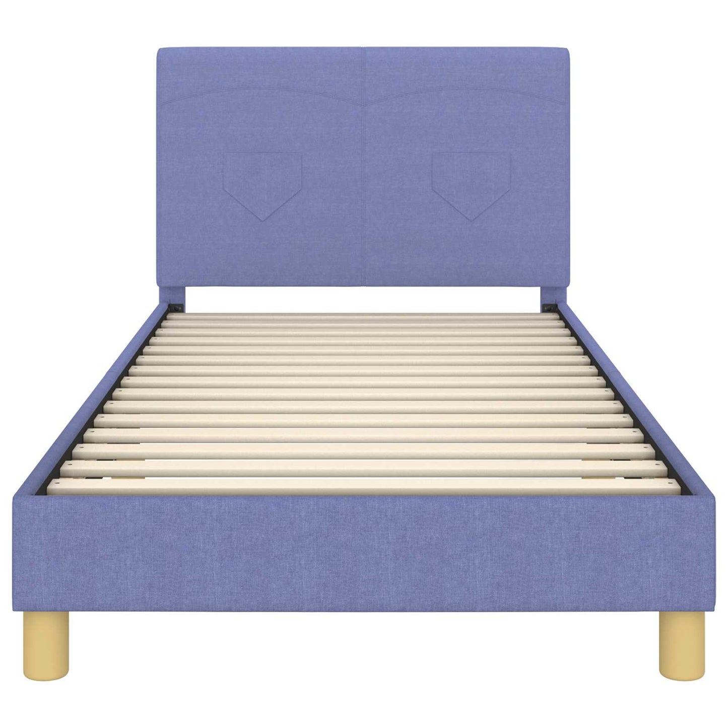 Bedframe voor kinderen met hoofdbord Jeans Blauw 90 x 200 cm