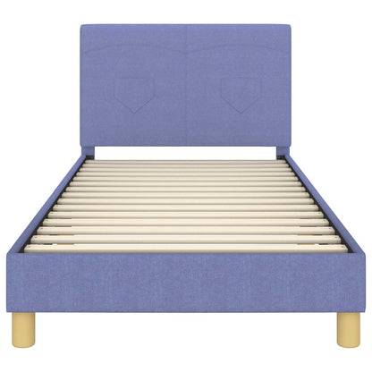 Bedframe voor kinderen met hoofdbord Jeans Blauw 90 x 200 cm