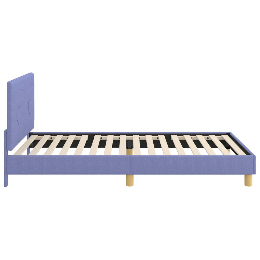 Bedframe voor kinderen met hoofdbord Jeans Blauw 90 x 200 cm