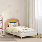Kinderbedframe 80x160 cm crème fluweel