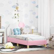 Peuterbedframe 70x140 cm roze PU