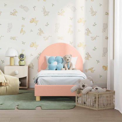 Peuterbedframe met hoofdbord Roze 70 x 140 cm Schapenstof