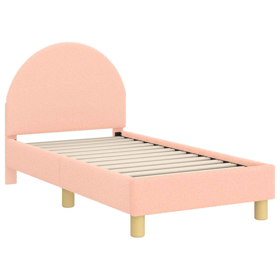 Peuterbedframe met hoofdbord Roze 70 x 140 cm Schapenstof