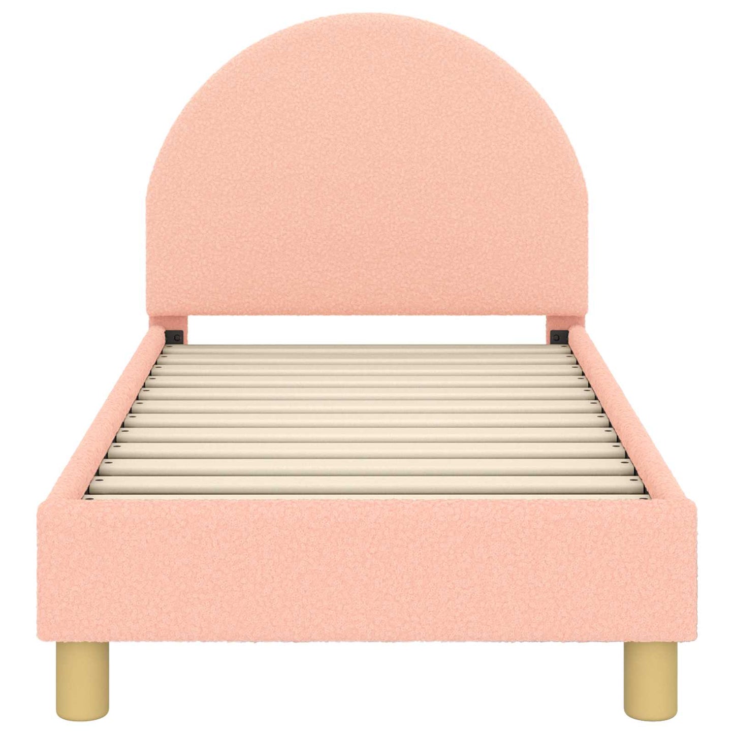 Peuterbedframe met hoofdbord Roze 70 x 140 cm Schapenstof