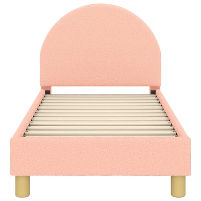 Peuterbedframe met hoofdbord Roze 70 x 140 cm Schapenstof