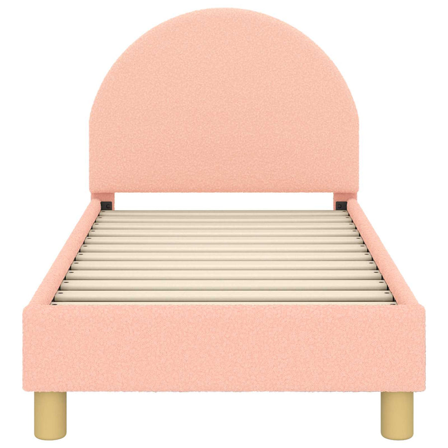 Peuterbedframe met hoofdbord Roze 70 x 140 cm Schapenstof