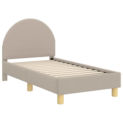 Peuterbedframe met hoofdbord Lichtgrijs 70 x 140 cm Schapenstof