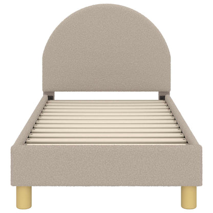 Peuterbedframe met hoofdbord Lichtgrijs 70 x 140 cm Schapenstof