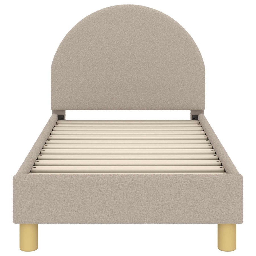 Peuterbedframe met hoofdbord Lichtgrijs 70 x 140 cm Schapenstof