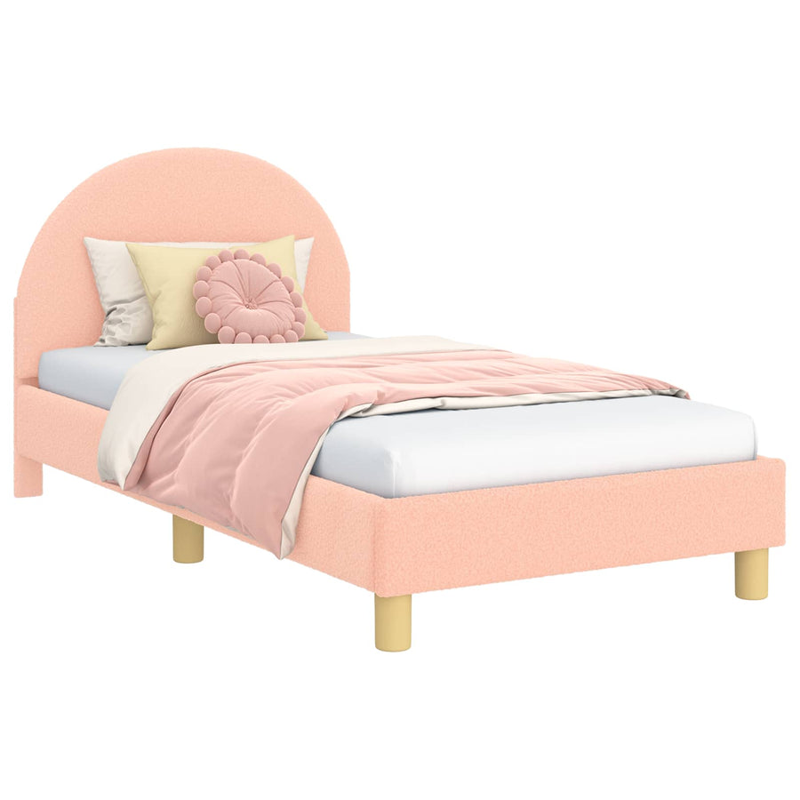 Bedframe voor kinderen met hoofdbord Roze 80 x 160 cm