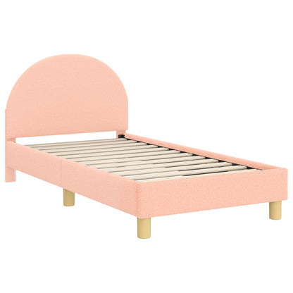 Bedframe voor kinderen met hoofdbord Roze 80 x 160 cm