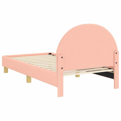 Bedframe voor kinderen met hoofdbord Roze 80 x 160 cm