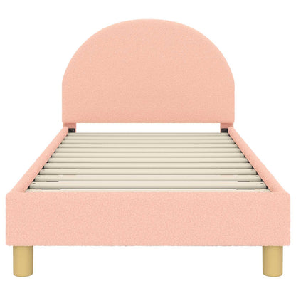 Bedframe voor kinderen met hoofdbord Roze 80 x 160 cm