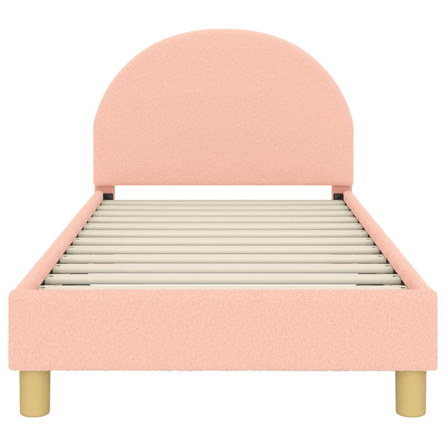 Bedframe voor kinderen met hoofdbord Roze 80 x 160 cm