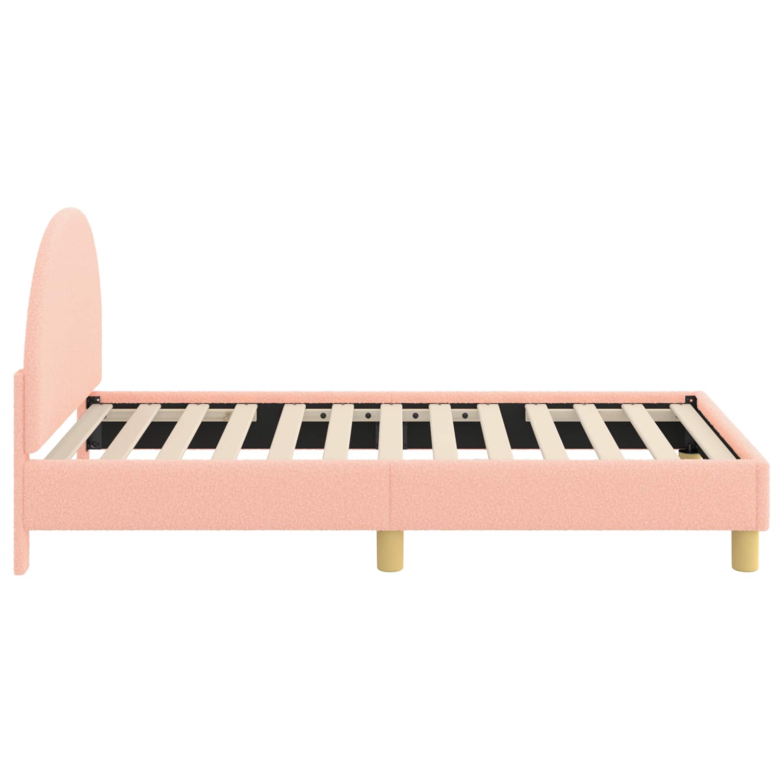 Bedframe voor kinderen met hoofdbord Roze 80 x 160 cm