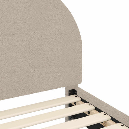 Bedframe voor kinderen met hoofdbord Lichtgrijs 80 x 160 cm
