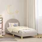 Kinderbedframe lichtgrijs 80x160 cm