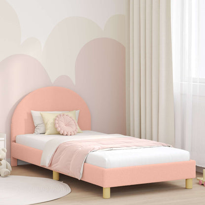 Bedframe voor kinderen met hoofdbord Roze 80 x 200 cm