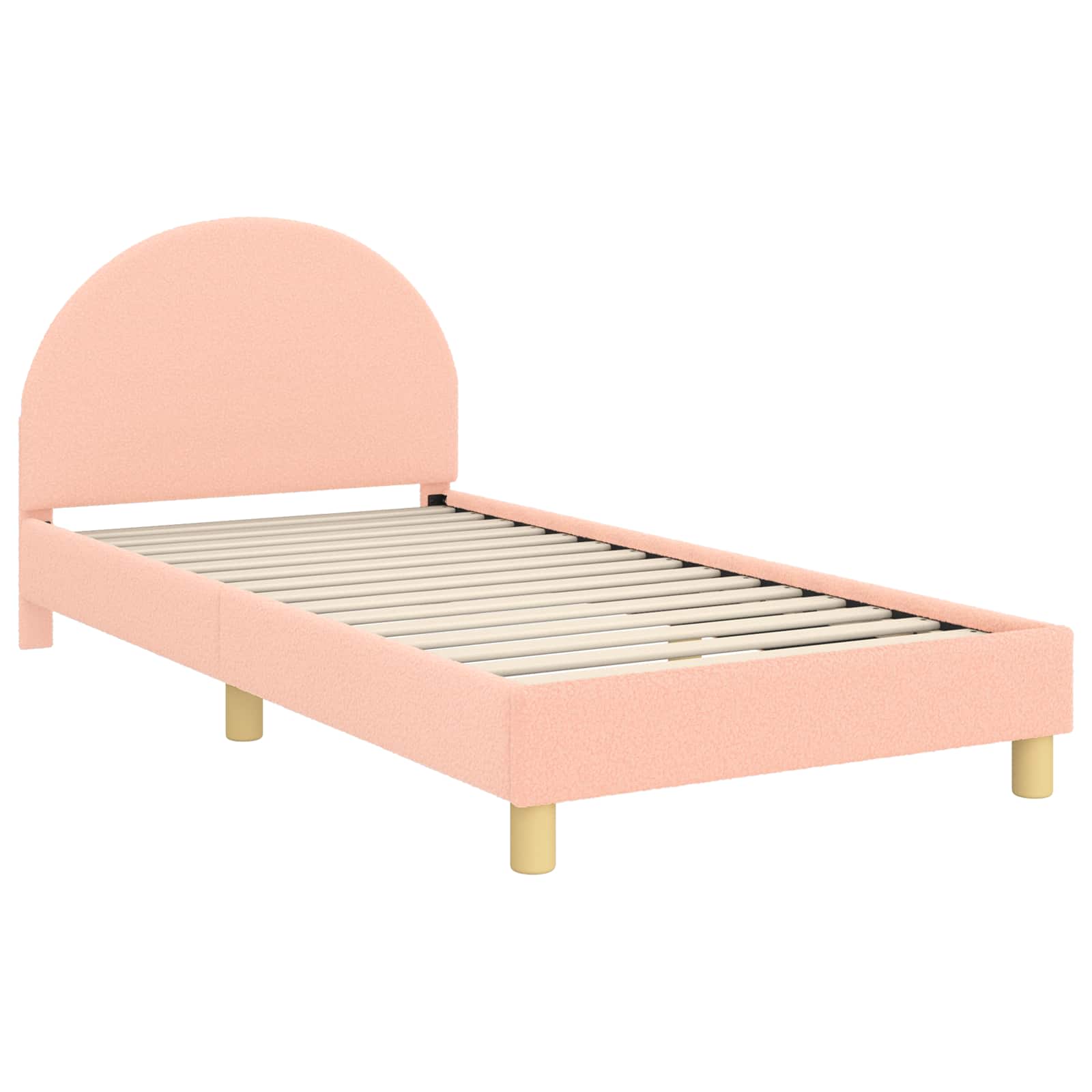 Bedframe voor kinderen met hoofdbord Roze 80 x 200 cm