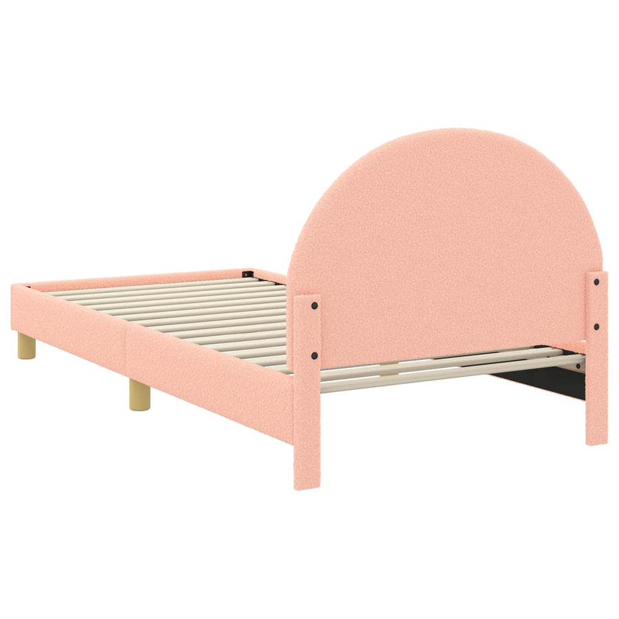 Bedframe voor kinderen met hoofdbord Roze 80 x 200 cm