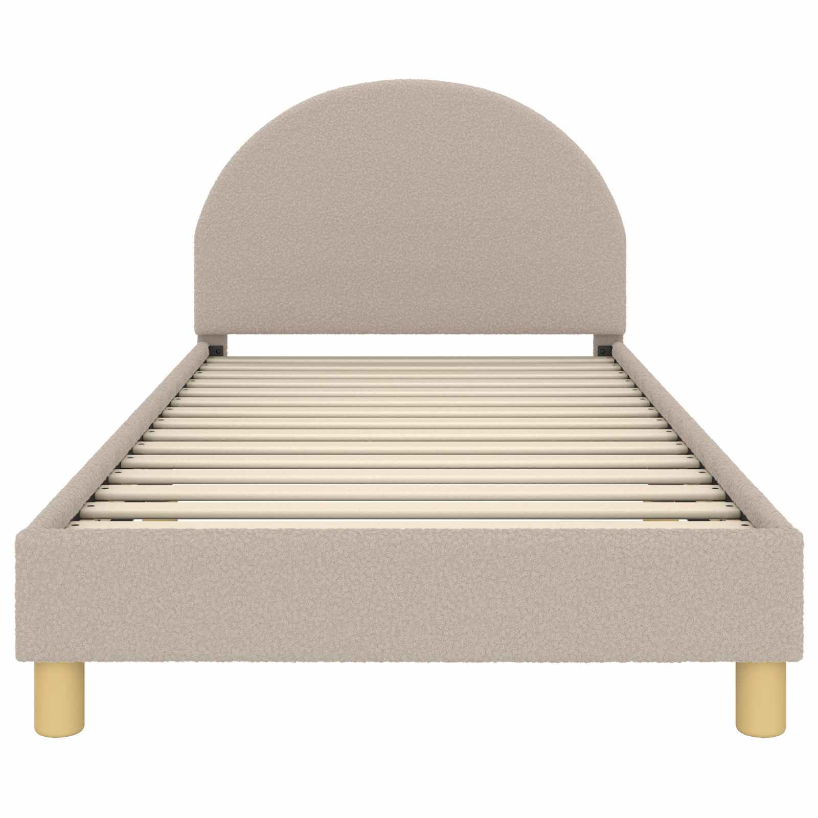 Bedframe voor kinderen met hoofdbord Lichtgrijs 80 x 200 cm