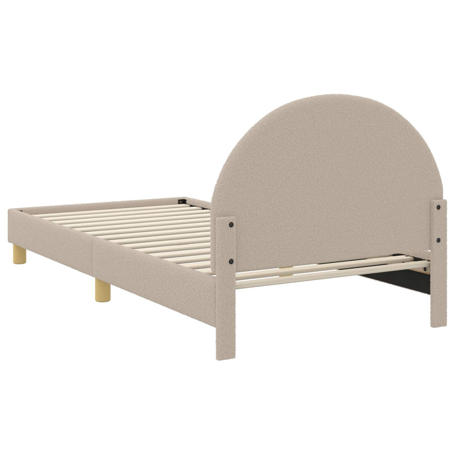 Bedframe voor kinderen met hoofdbord Lichtgrijs 90 x 190 cm