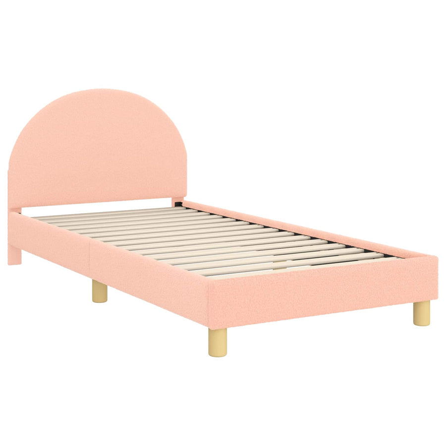Bedframe voor kinderen met hoofdbord Roze 90 x 200 cm