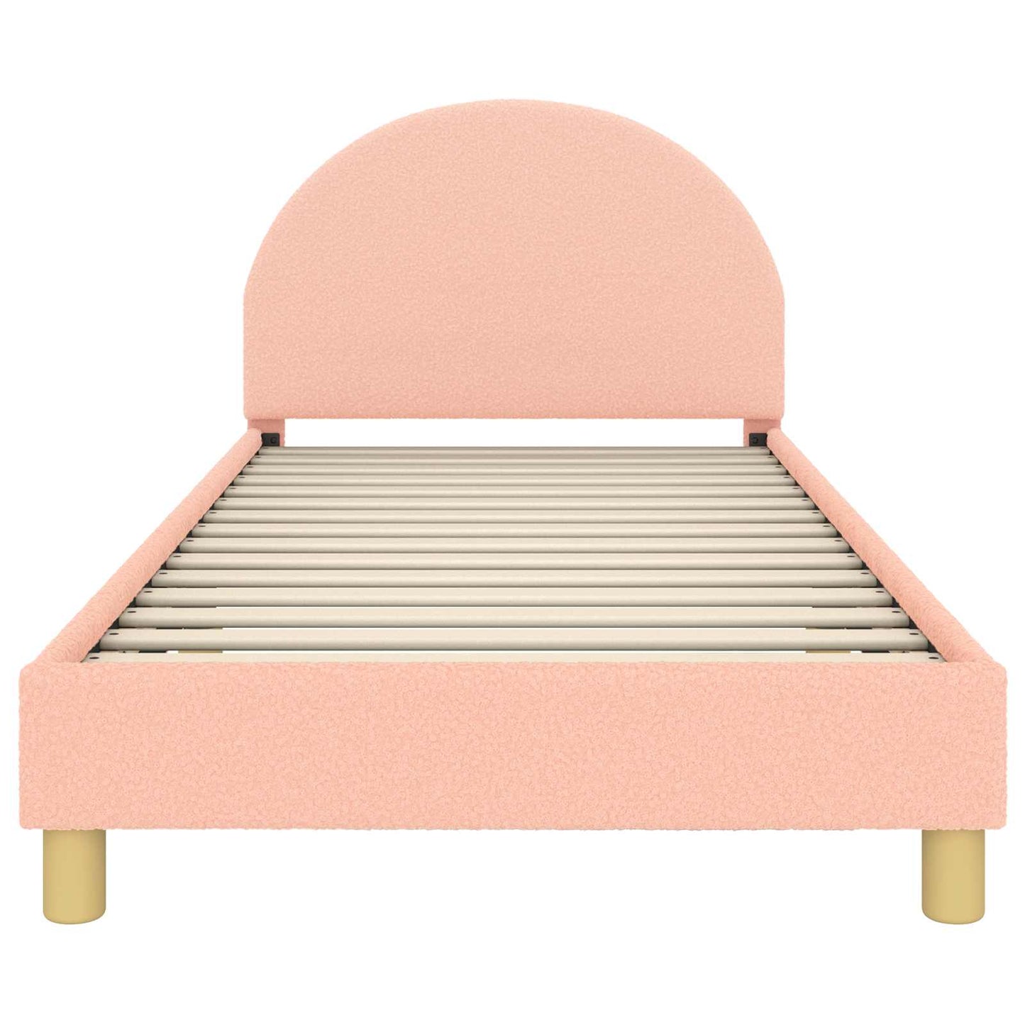 Bedframe voor kinderen met hoofdbord Roze 90 x 200 cm