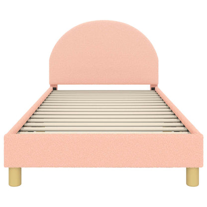 Bedframe voor kinderen met hoofdbord Roze 90 x 200 cm