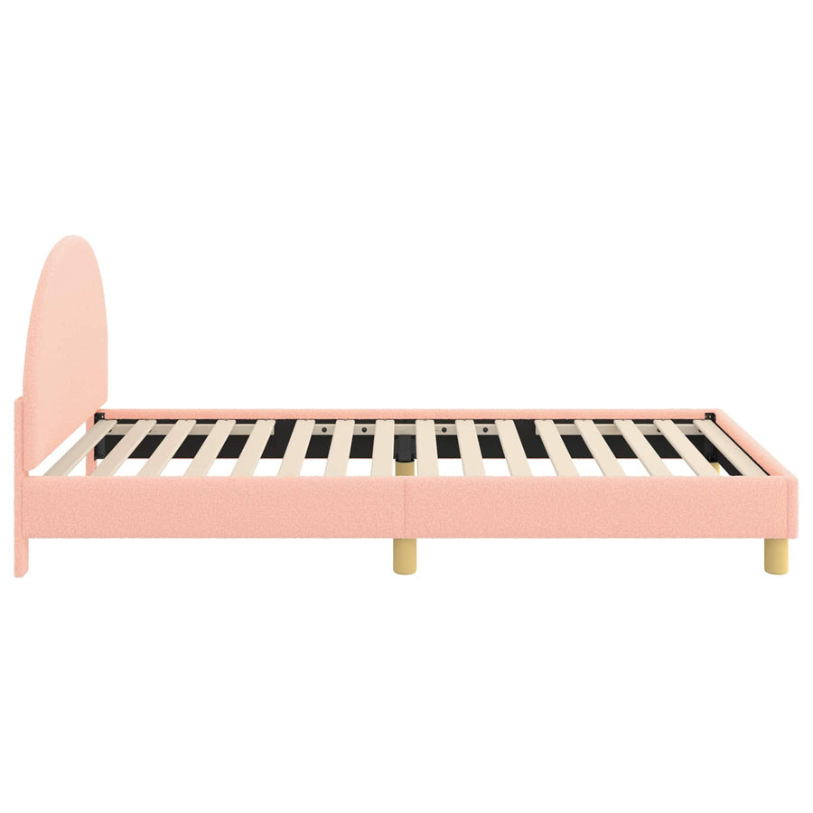 Bedframe voor kinderen met hoofdbord Roze 90 x 200 cm