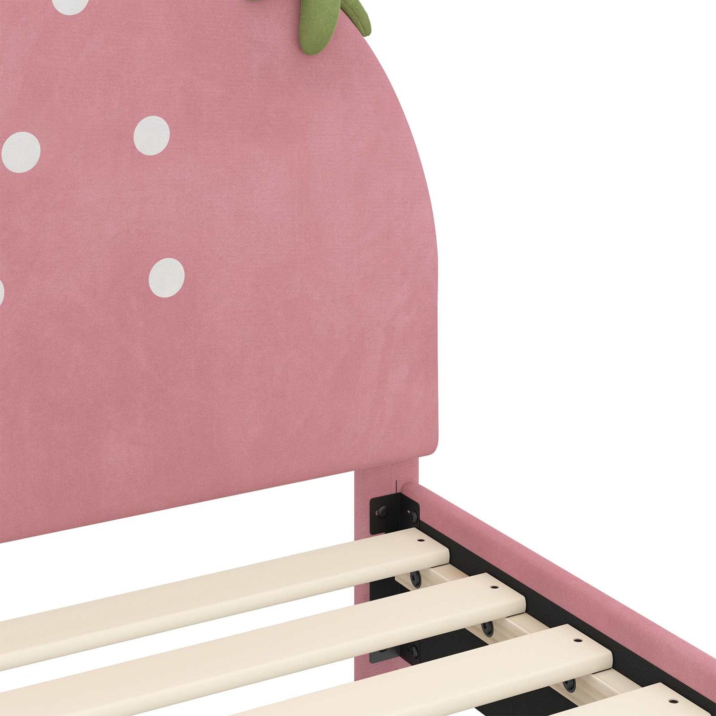 Bedframe voor kinderen met hoofdbord Roze 80 x 160 cm Fluweel