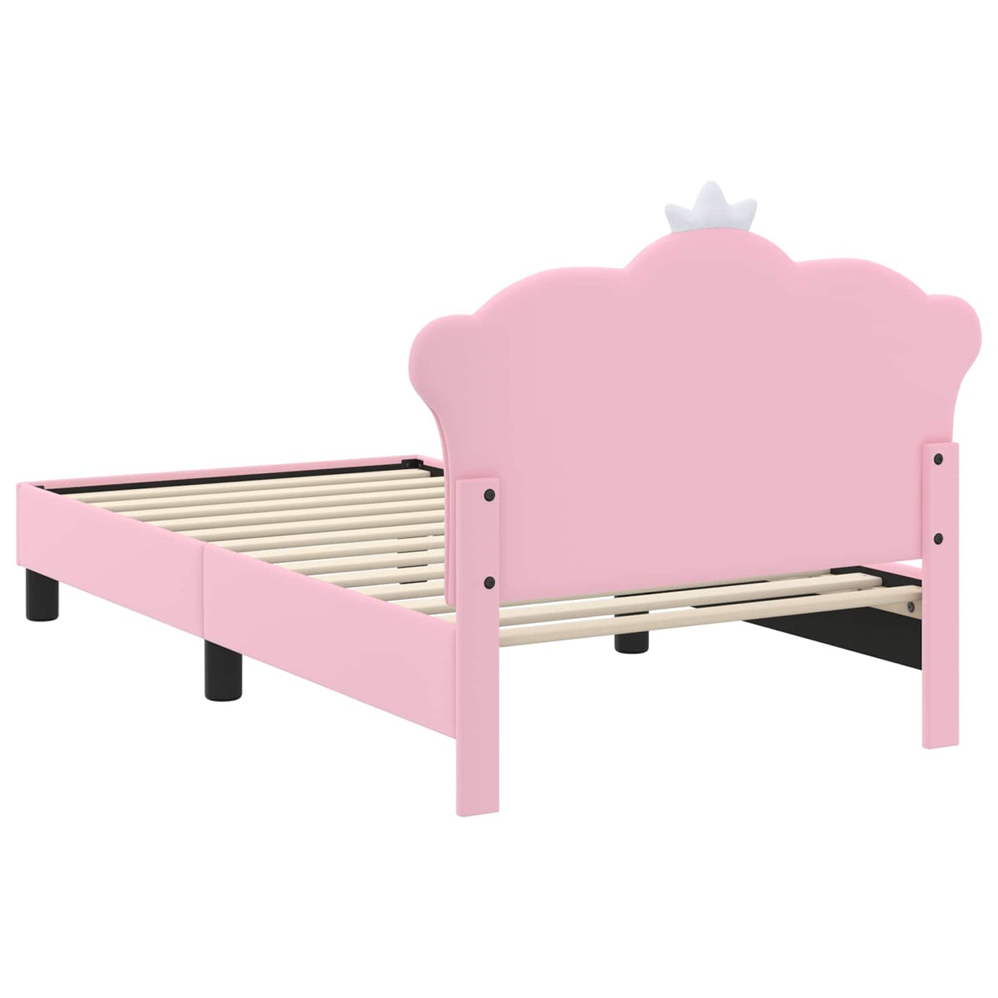 Bedframe voor kinderen met hoofdbord Roze 80 x 160 cm PU
