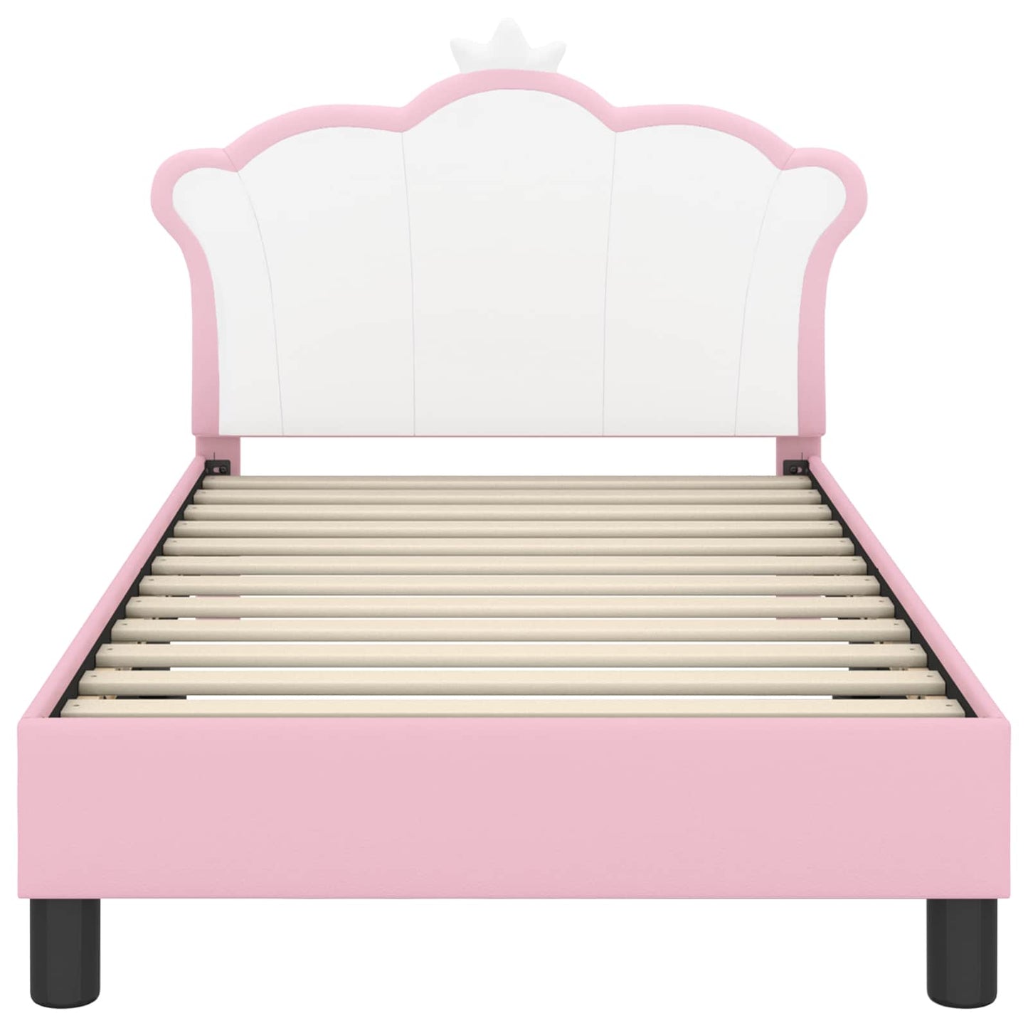 Bedframe voor kinderen met hoofdbord Roze 80 x 160 cm PU