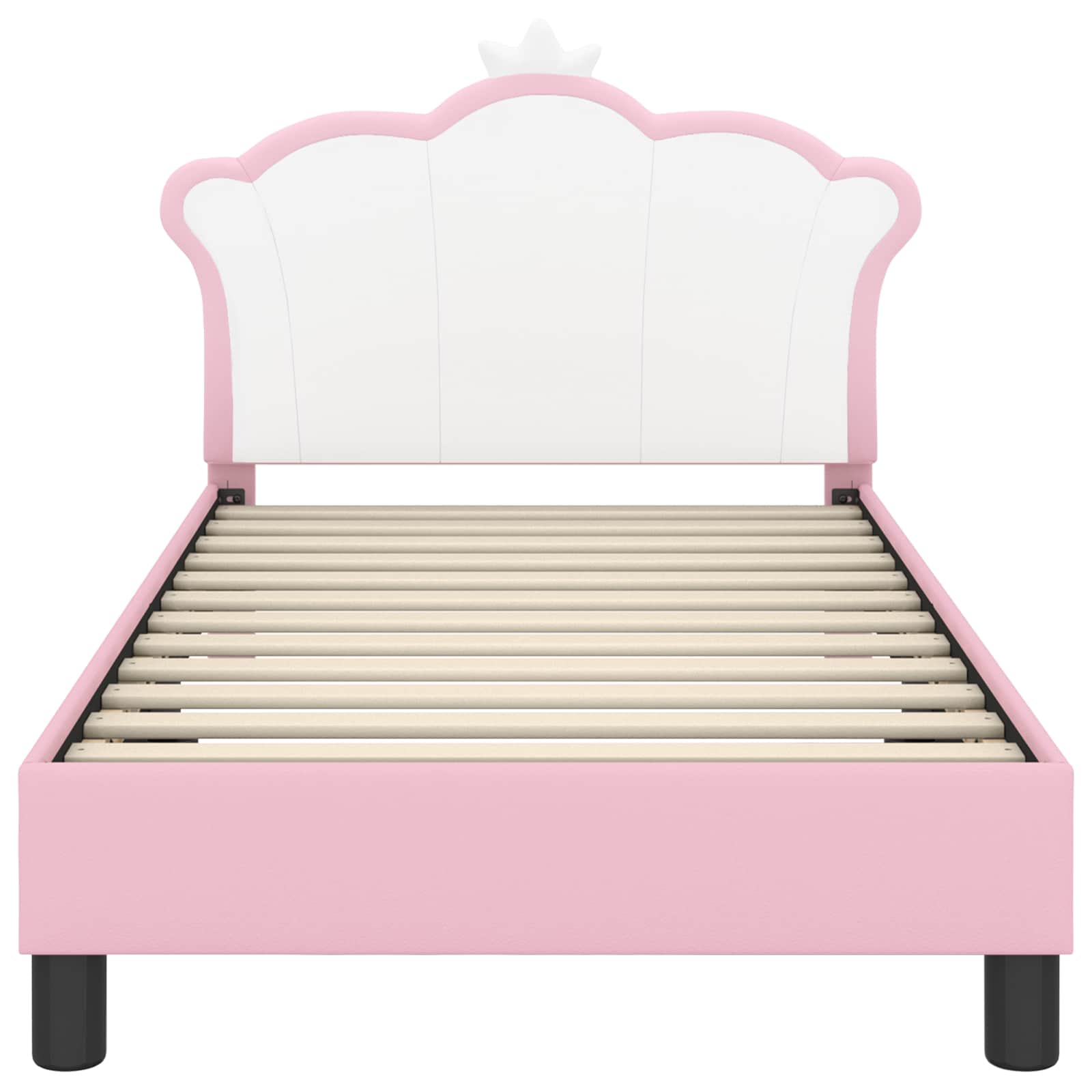 Bedframe voor kinderen met hoofdbord Roze 80 x 160 cm PU