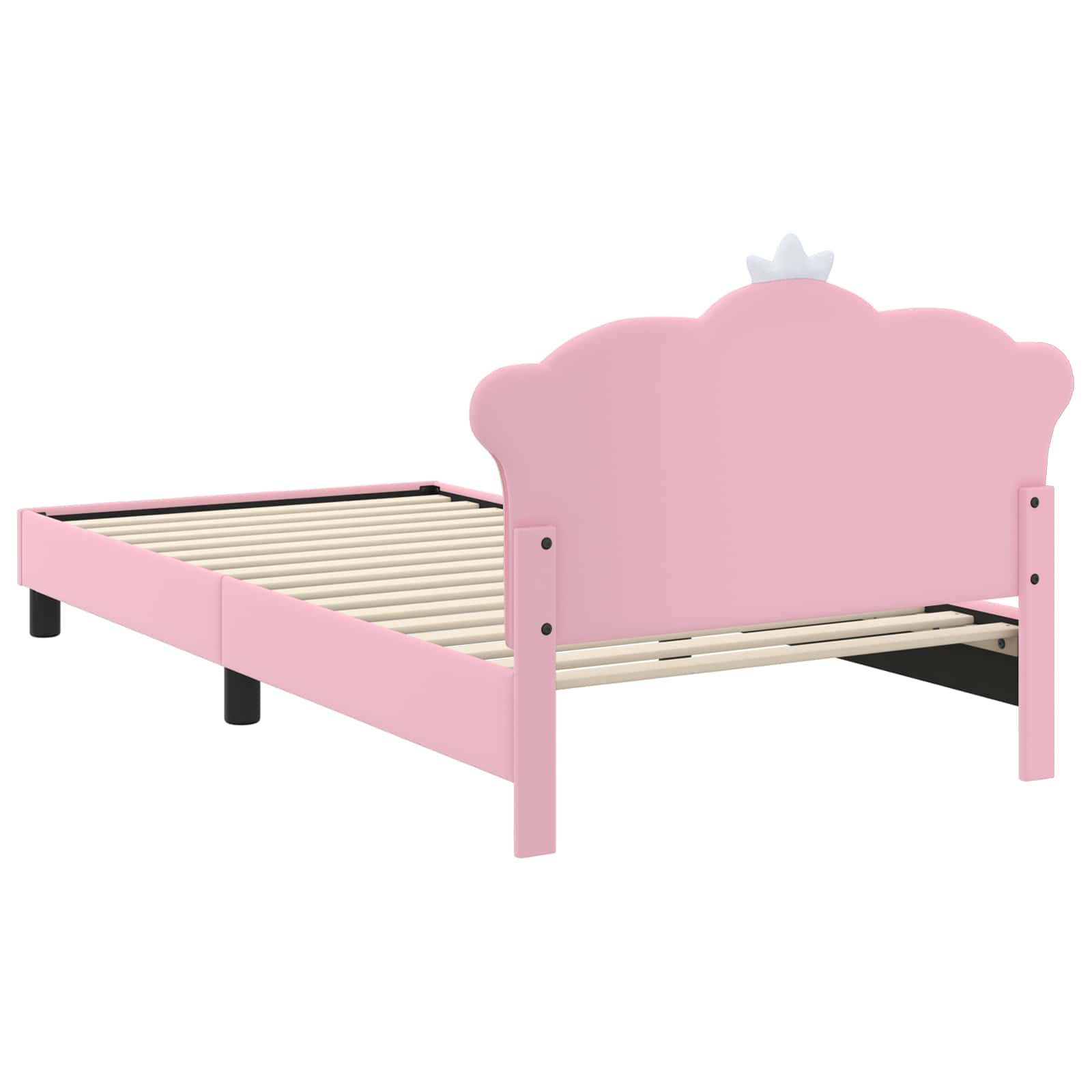 Bedframe voor kinderen met hoofdbord Roze 90 x 200 cm PU