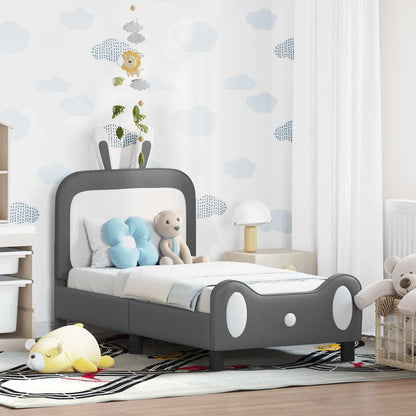 Peuterbedframe met hoofdbord Lichtgrijs 70 x 140 cm PU