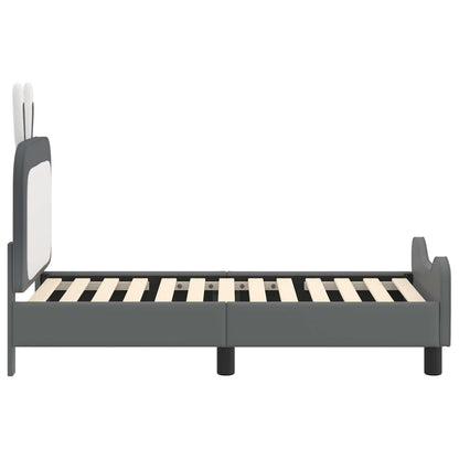 Peuterbedframe met hoofdbord Lichtgrijs 70 x 140 cm PU