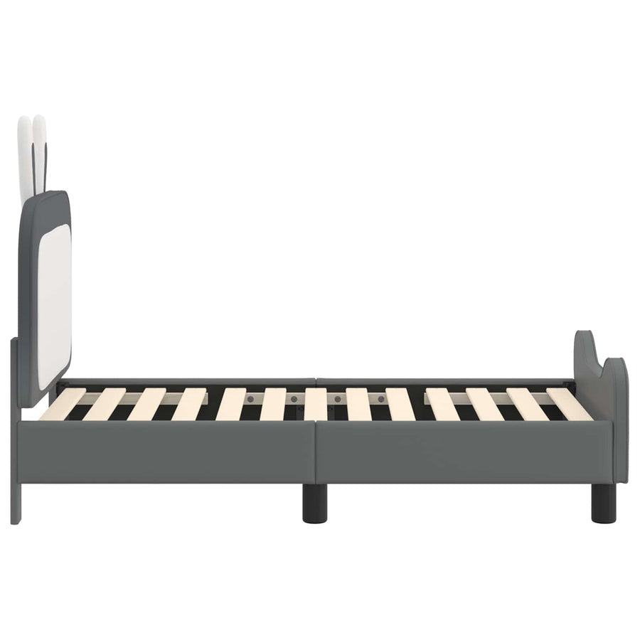 Peuterbedframe met hoofdbord Lichtgrijs 70 x 140 cm PU