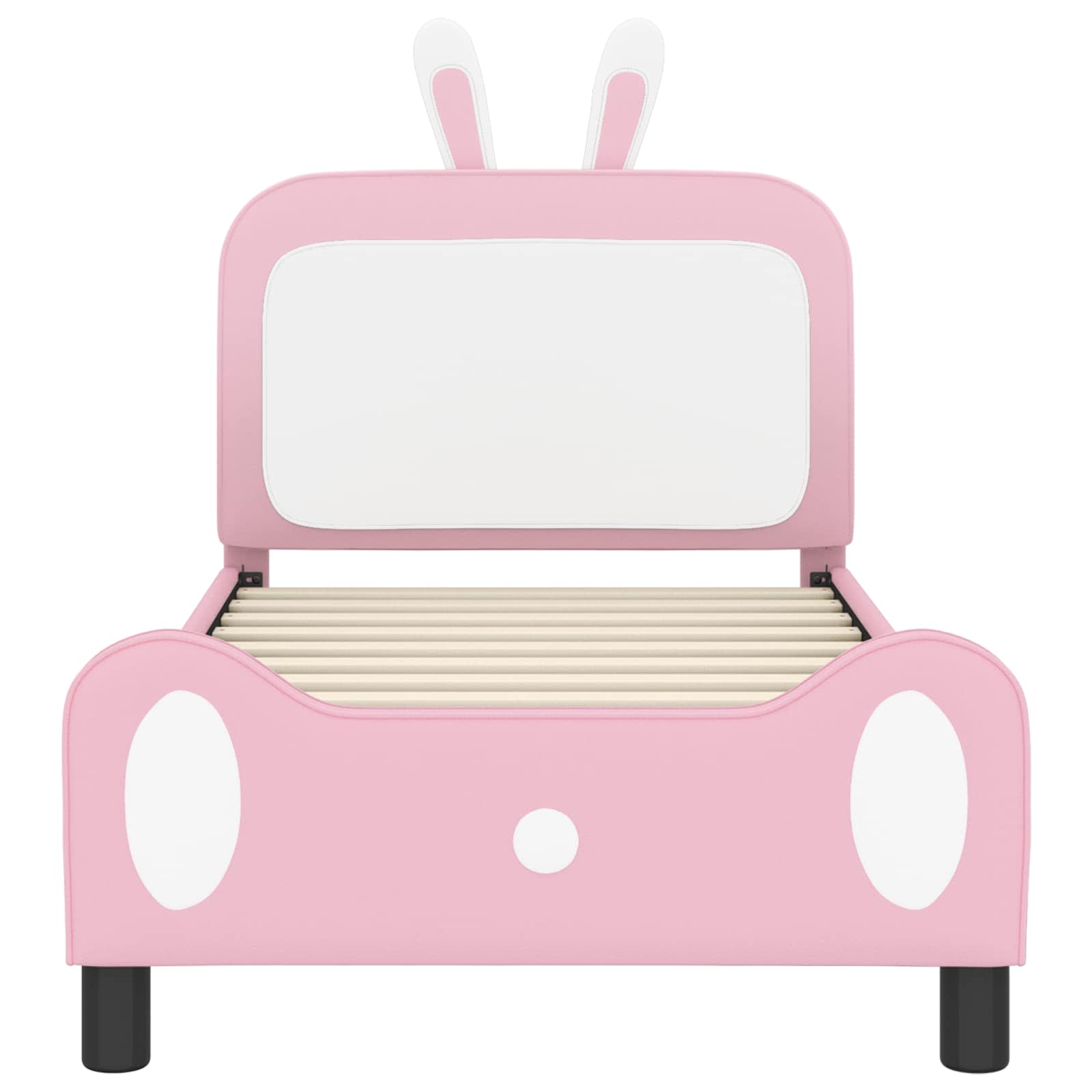 Bedframe voor kinderen met hoofdbord Roze 80 x 160 cm PU