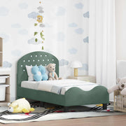 Peuterbed 70x140 cm fluweel zeegroen