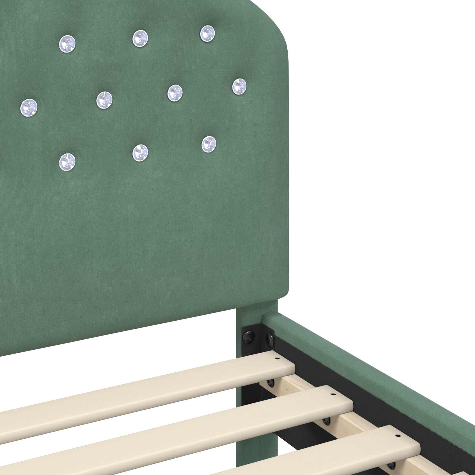 Bedframe voor kinderen met hoofdbord Zeegroen 80 x 160 cm