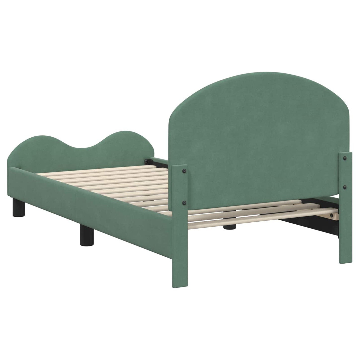 Bedframe voor kinderen met hoofdbord Zeegroen 80 x 160 cm
