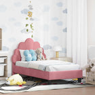 Peuterbedframe roze 70 x 140 cm fluweel