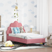 Peuterbedframe roze 70 x 140 cm fluweel