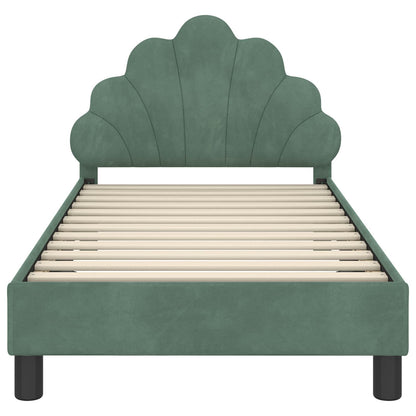 Bedframe voor kinderen met hoofdbord Zeegroen 80 x 160 cm